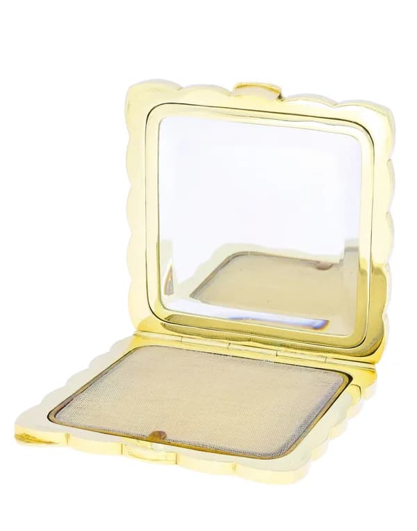 Puderdose – 14 Karat Gold