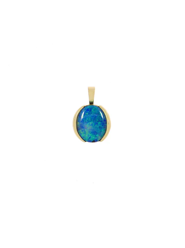 Anhänger – Gelbgold mit Opal