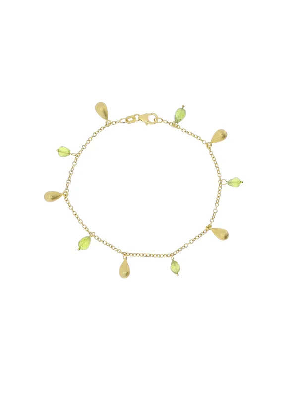 Bracelet – AMARA Gelbgold mit Peridot