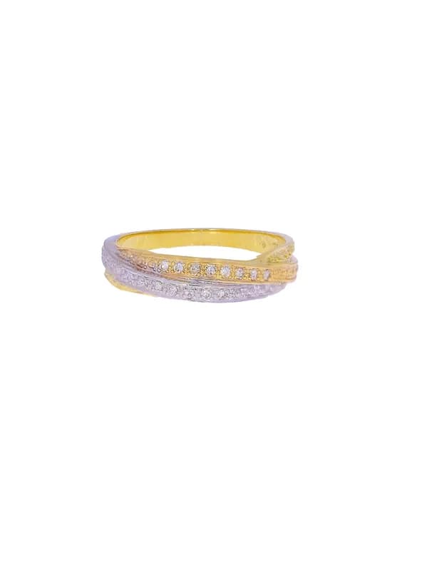 Ladies’ ring – KURZ three-tone with diamonds