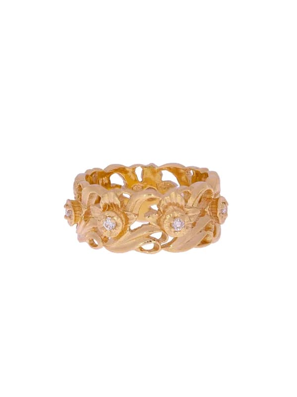 Damenring – Roségold mit Diamanten