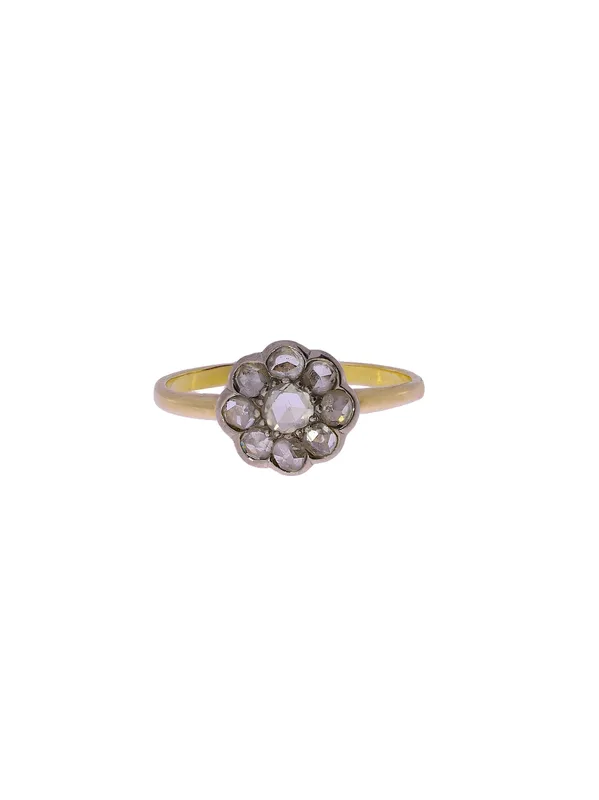 Damenring – Gelbgold mit Diamanten