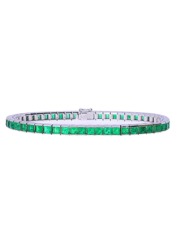 Bracelet – GÜBELIN Weissgold mit Smaragden