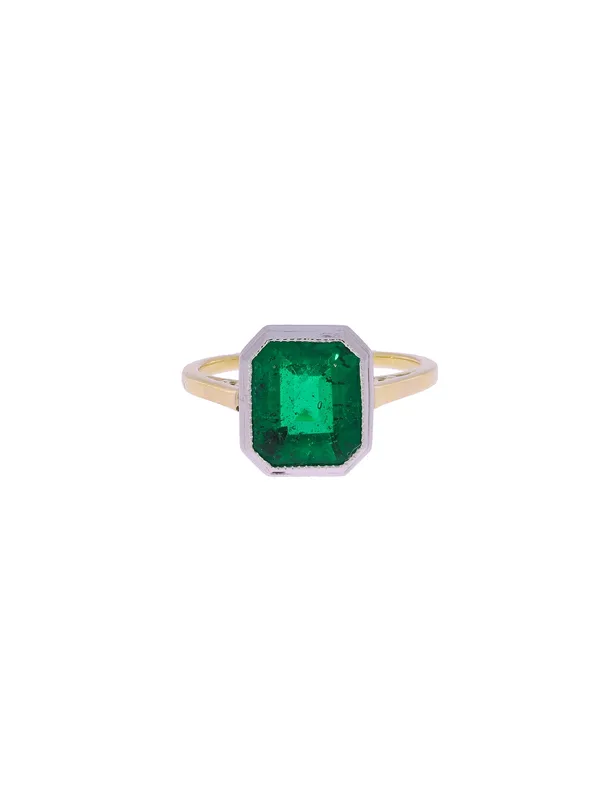 Damenring – Bicolor mit Glaspaste