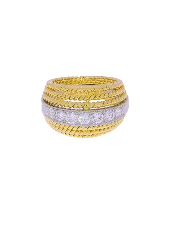 Damenring – BUCHERER Bicolor mit Diamanten