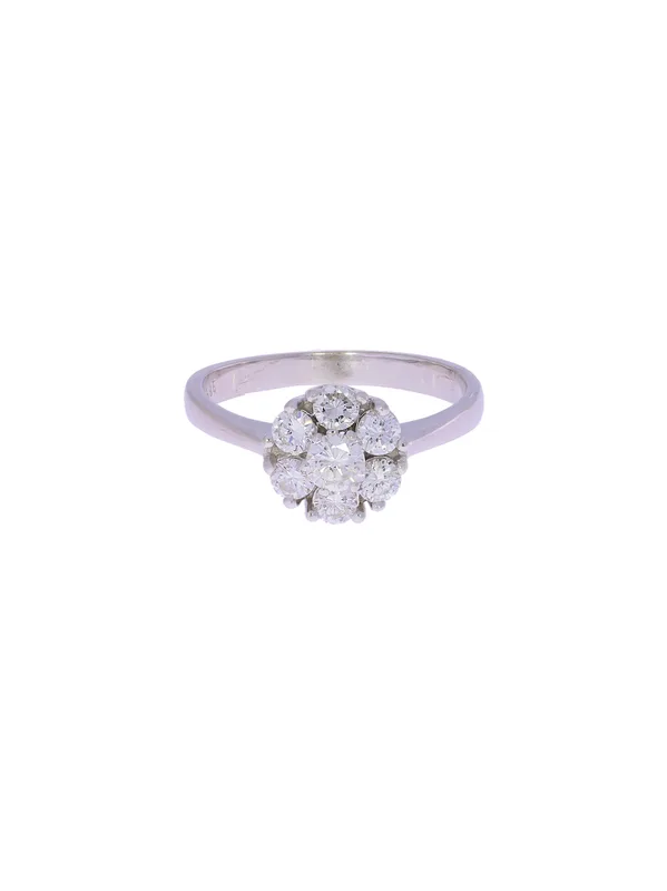Damenring – Weissgold mit Diamanten