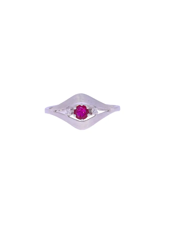 Damenring – AMARA Weissgold mit Rubin und Diamanten