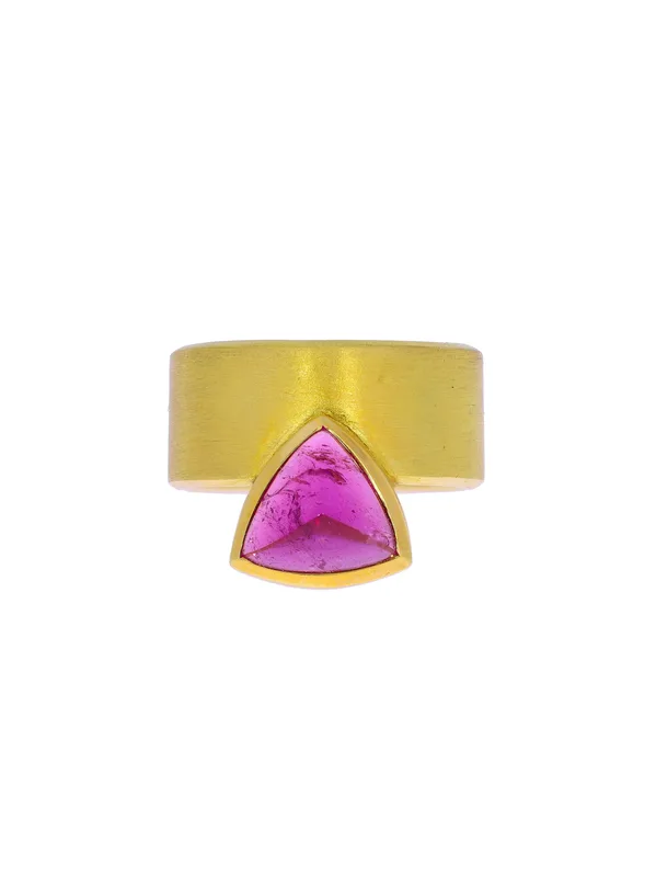 Damenring – Gelbgold mit Turmalin