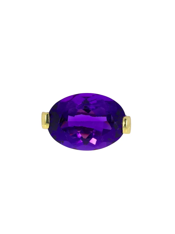 Damenring – Gelbgold mit Amethyst