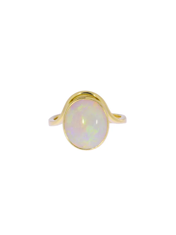 Damenring – Gelbgold mit Opal