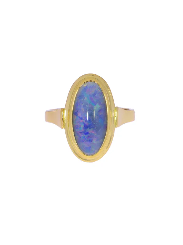 Ladies’ ring – KURZ yellow gold with opal