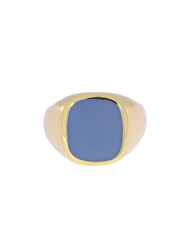 Herrenring – Gelbgold mit Lagenstein