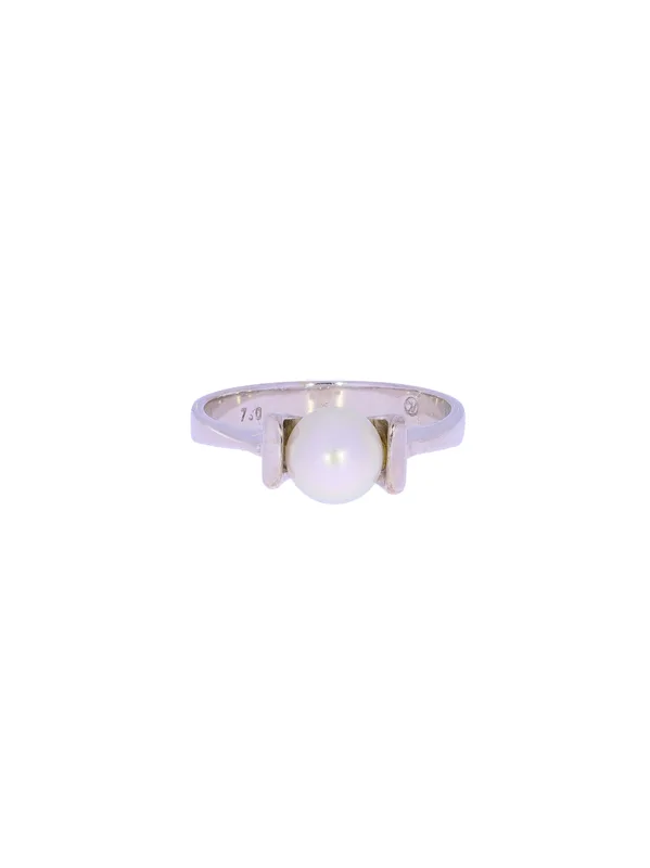 Ladies’ ring – KURZ white gold with pearl