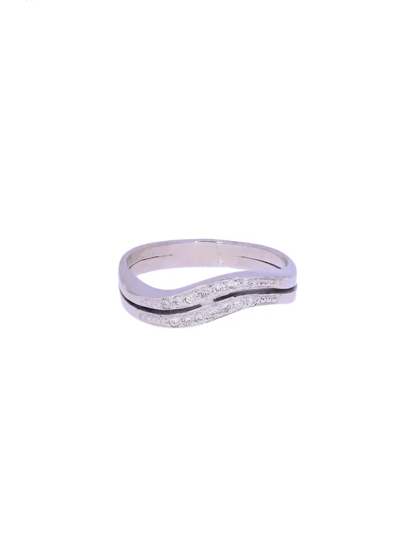 Damenring – Weissgold mit Diamanten