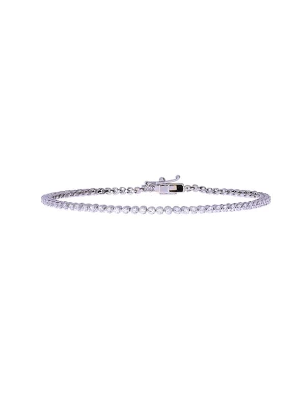 Tennisbracelet – Weissgold mit Zirkonias