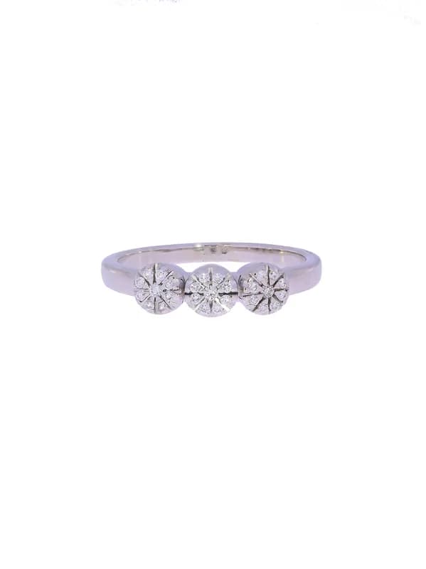 Damenring – Weissgold mit Diamanten