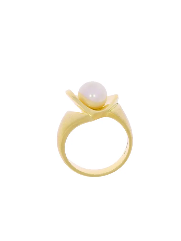 Damenring – Gelbgold mit Perle