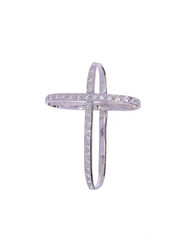 Anhänger – Weissgold mit Diamanten
