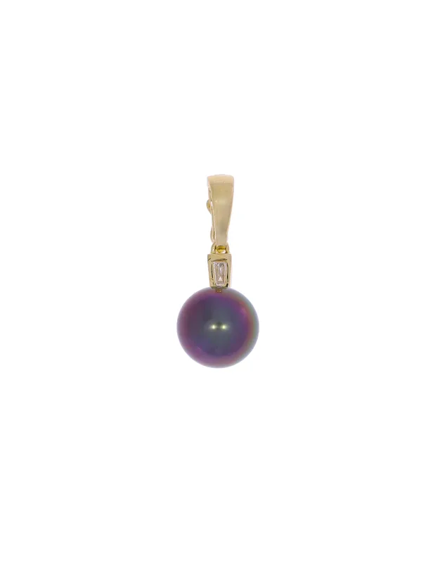 Anhänger – Gelbgold mit Perle und Diamant