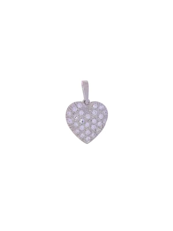 Anhänger – Weissgold mit Diamanten