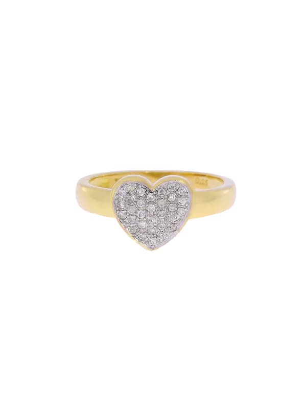 Damenring – Gelbgold mit Diamanten