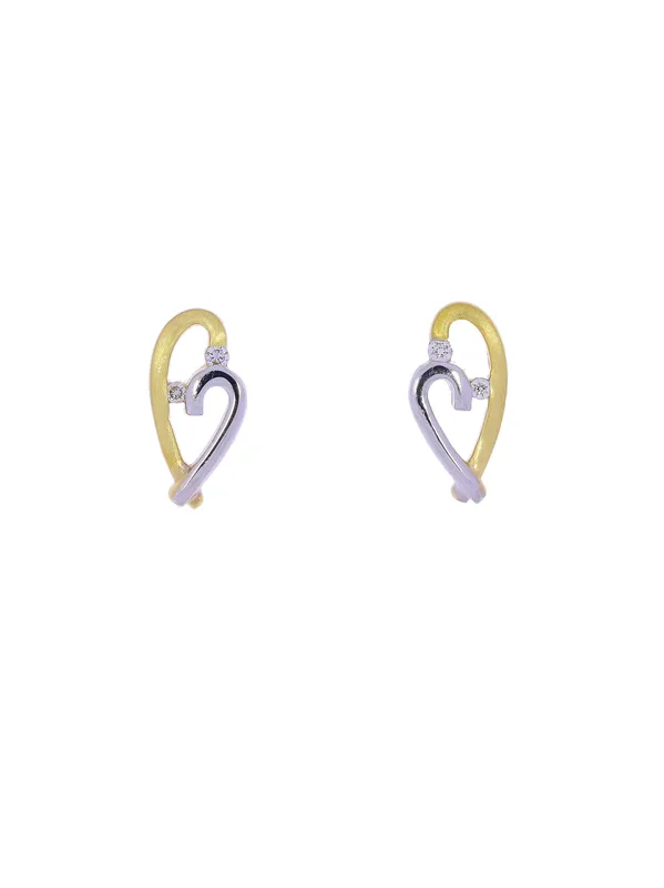 Ohrstecker – Bicolor mit Diamanten