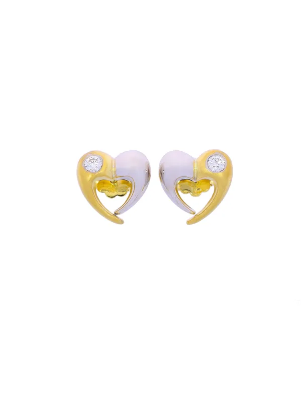 Ohrstecker – Bicolor mit Diamanten