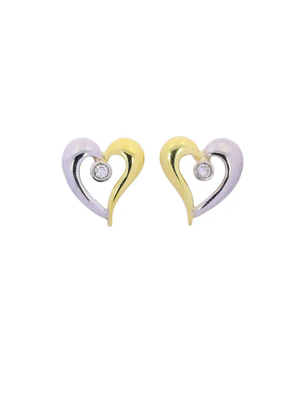 Ohrstecker – Bicolor mit Diamant