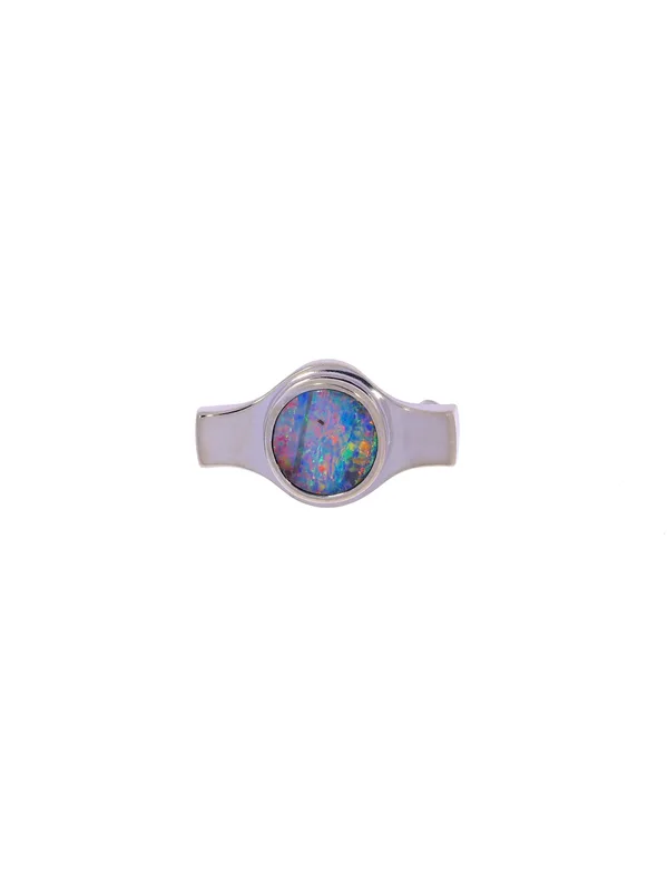 Kettenclip – Weissgold mit Opal