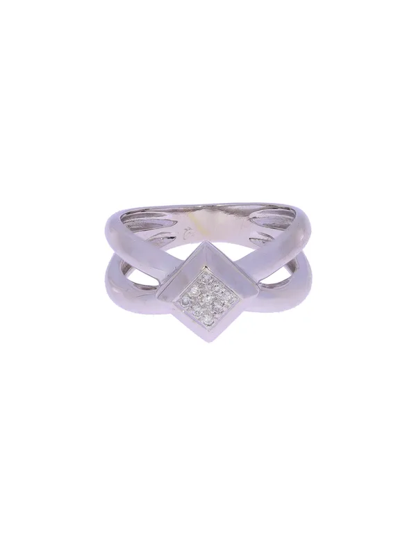 Damenring – Weissgold mit Diamanten
