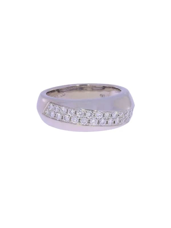 Damenring – BUCHERER Weissgold mit Diamanten