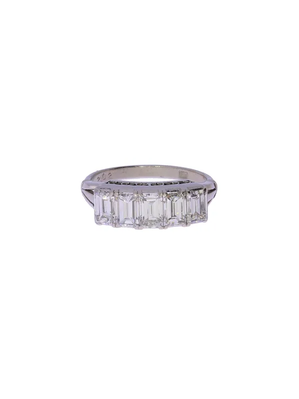 Damenring – Weissgold mit Diamanten