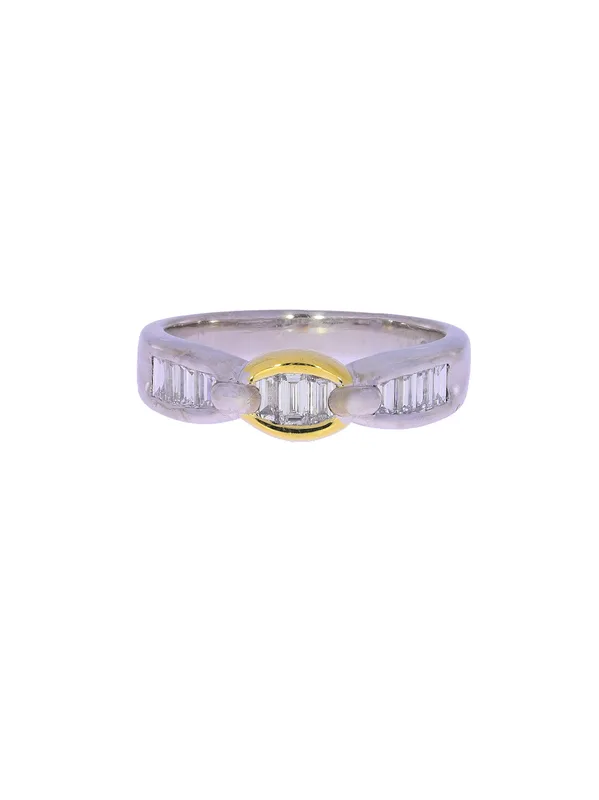 Damenring – Bicolor mit Diamanten