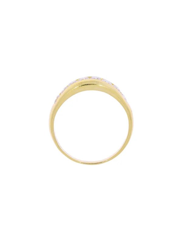 Damenring – Gelbgold mit Diamanten