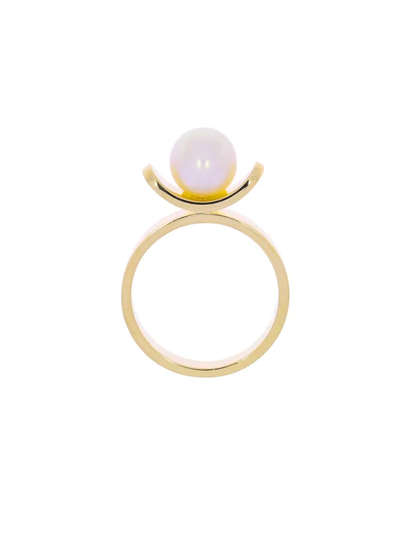 Damenring – Gelbgold mit Perle