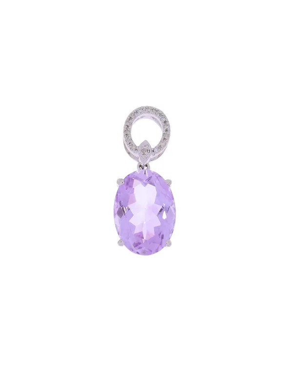 Anhänger – FREDY SADIK Weissgold mit Amethyst und Diamanten