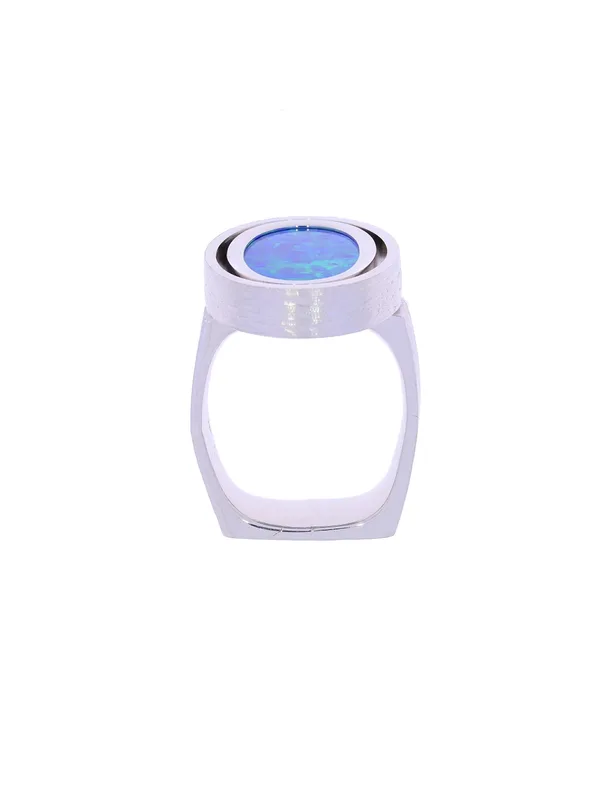 Ladies’ ring – KURZ white gold with opal