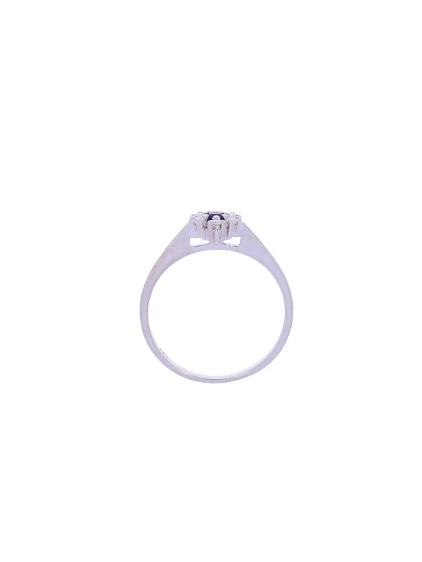 Damenring – PFALZER Weissgold mit Saphir und Diamanten