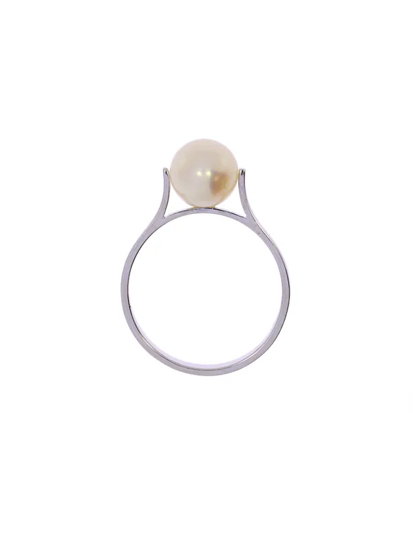 Damenring – Weissgold mit Perle