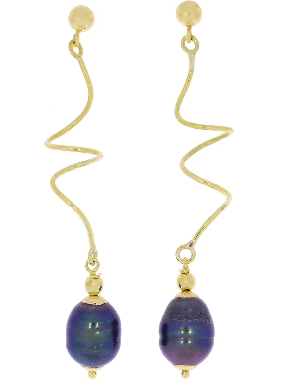 Ohrstecker – Gelbgold mit Perle