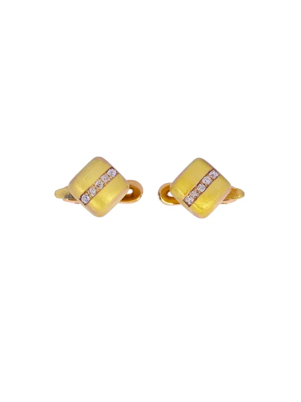 Manschettenknöpfe – Roségold mit Diamanten