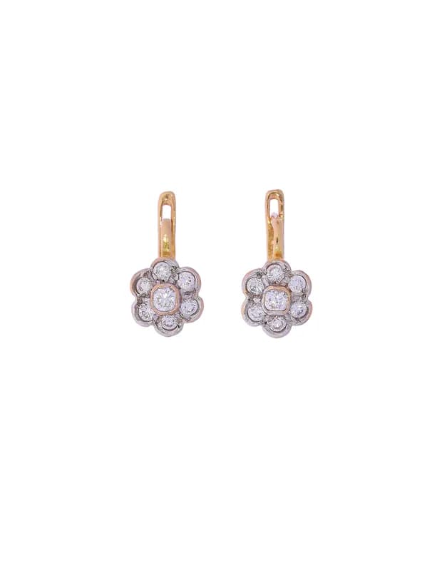 Ohrhänger – Roségold mit Diamanten