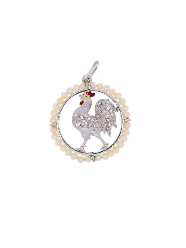 Anhänger – Weissgold und Silber mit Perlen und Diamanten