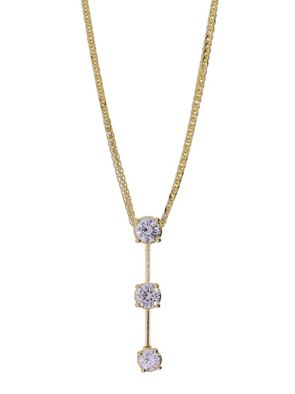 Halskette mit Anhänger – Bicolor mit Diamanten