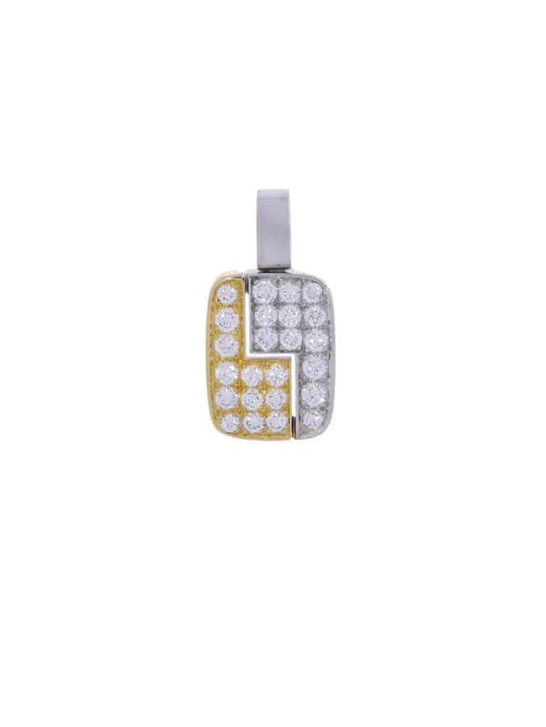 Anhänger – Bicolor mit Diamanten