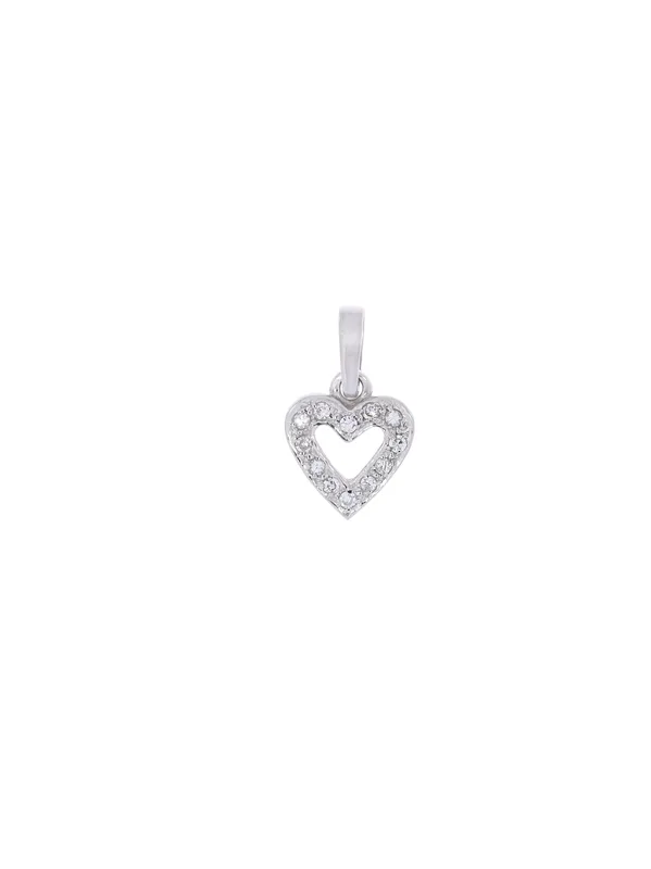 Anhänger – Weissgold mit Diamanten
