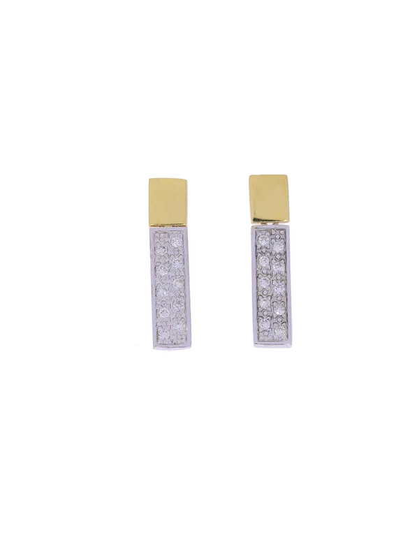 Ohrstecker – Bicolor mit Diamanten
