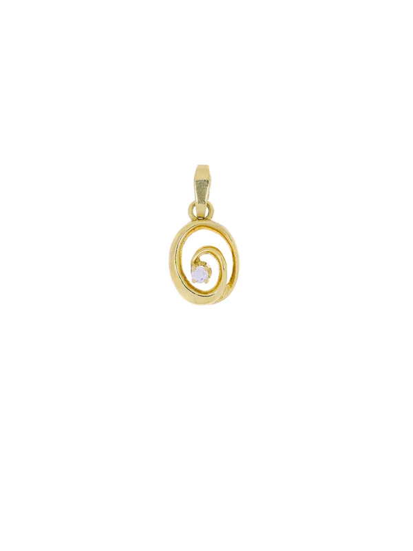 Anhänger – Gelbgold mit Diamant