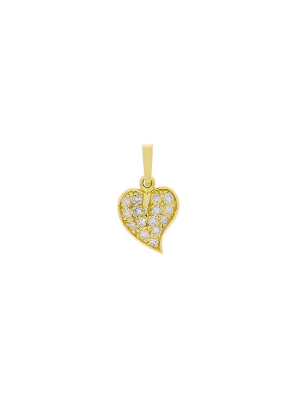 Anhänger – Gelbgold mit Diamanten