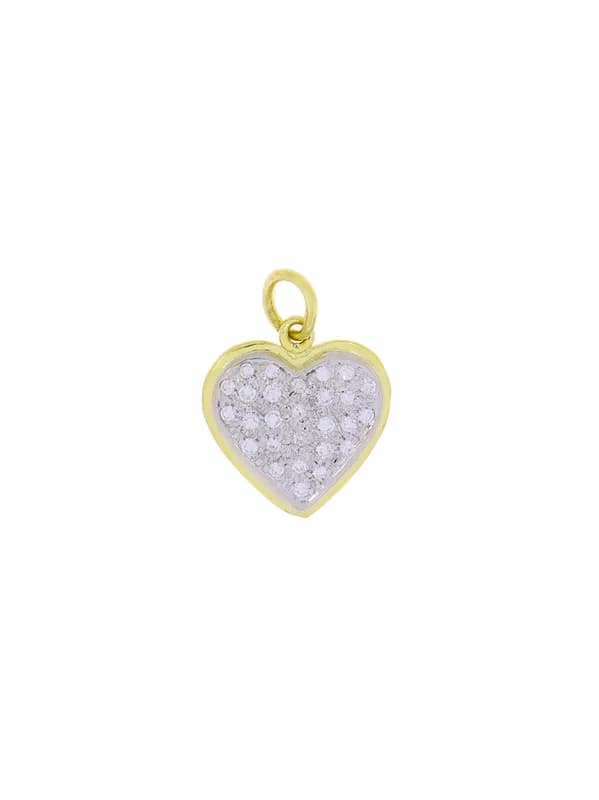 Anhänger – Bicolor mit Diamanten